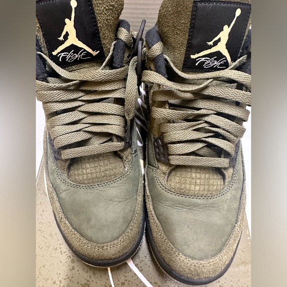 Size 8- Jordan 4 SE Retro Low Craft - Olive OG BOX Good Condition - Picture 3 of 11